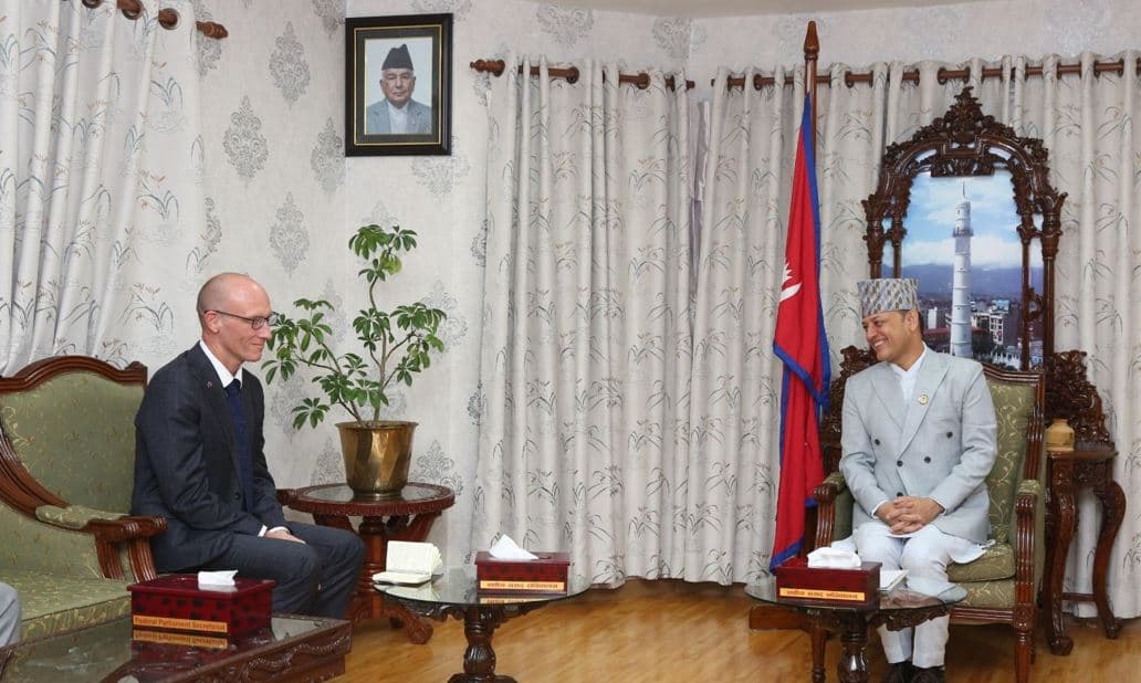 सभामुख अर्यालसँग नेपालका लागि अस्ट्रेलियाका राजदूत अर्न्स्टको भेट - Image 1