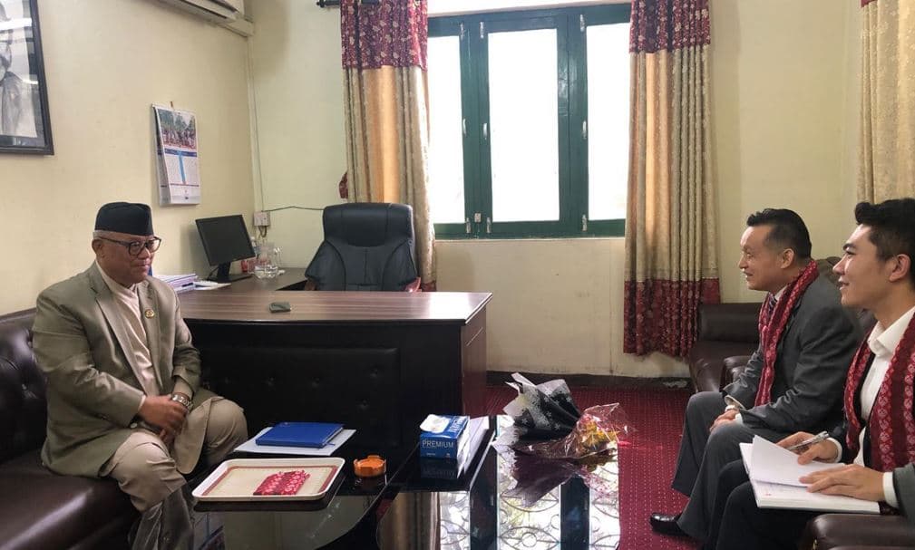 कांग्रेस संसदीय दलका नेता आङ्देम्बे र चिनियाँ राजदूत माओमिङबीच भेटवार्ता - Image 1